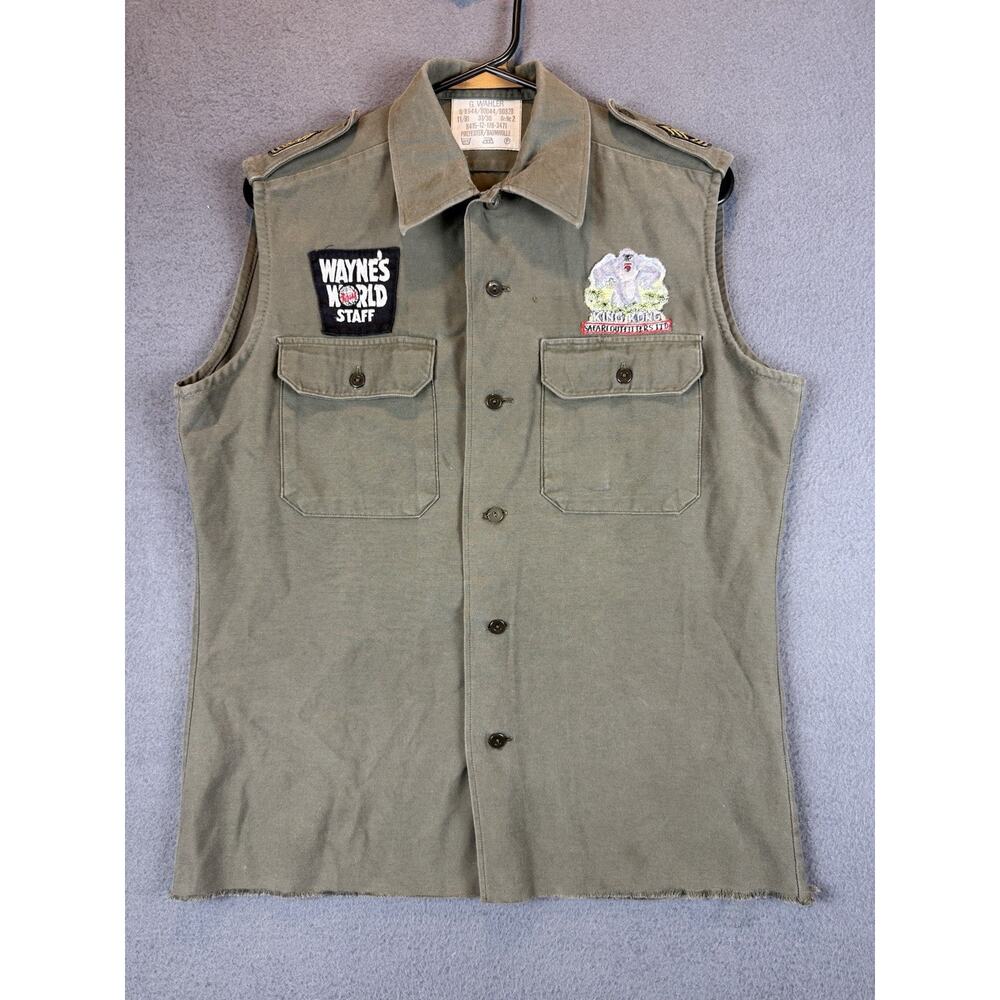 Vintage Safari Outfitters LTD. King Kong Safari Military Vest Shirt size M VTG